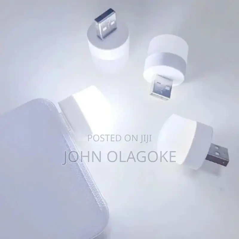 5pcs Usb Led Light Plug Lamp - White