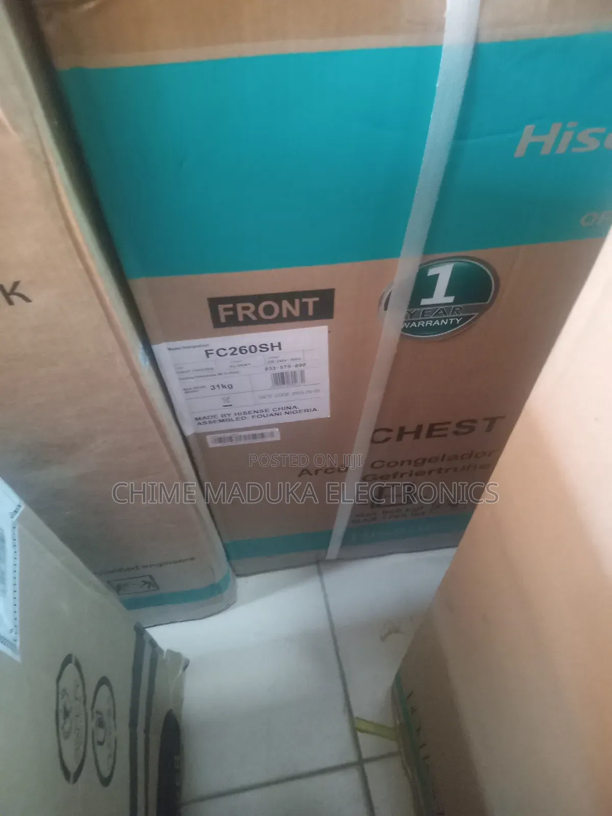 31kg Hisense Chest Freezer