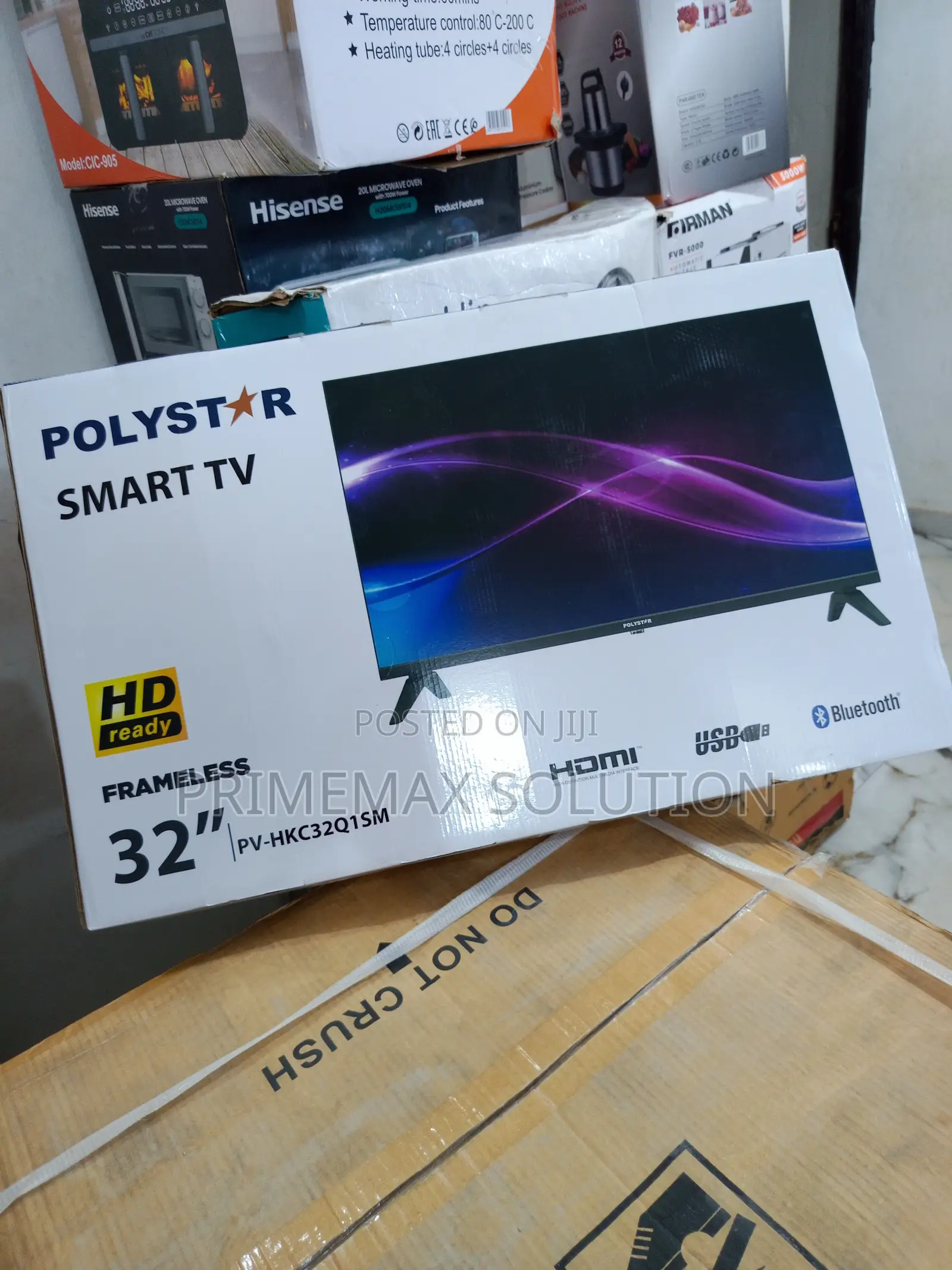 Polystar 32" Smart Tv - Preloaded Apps + Remote