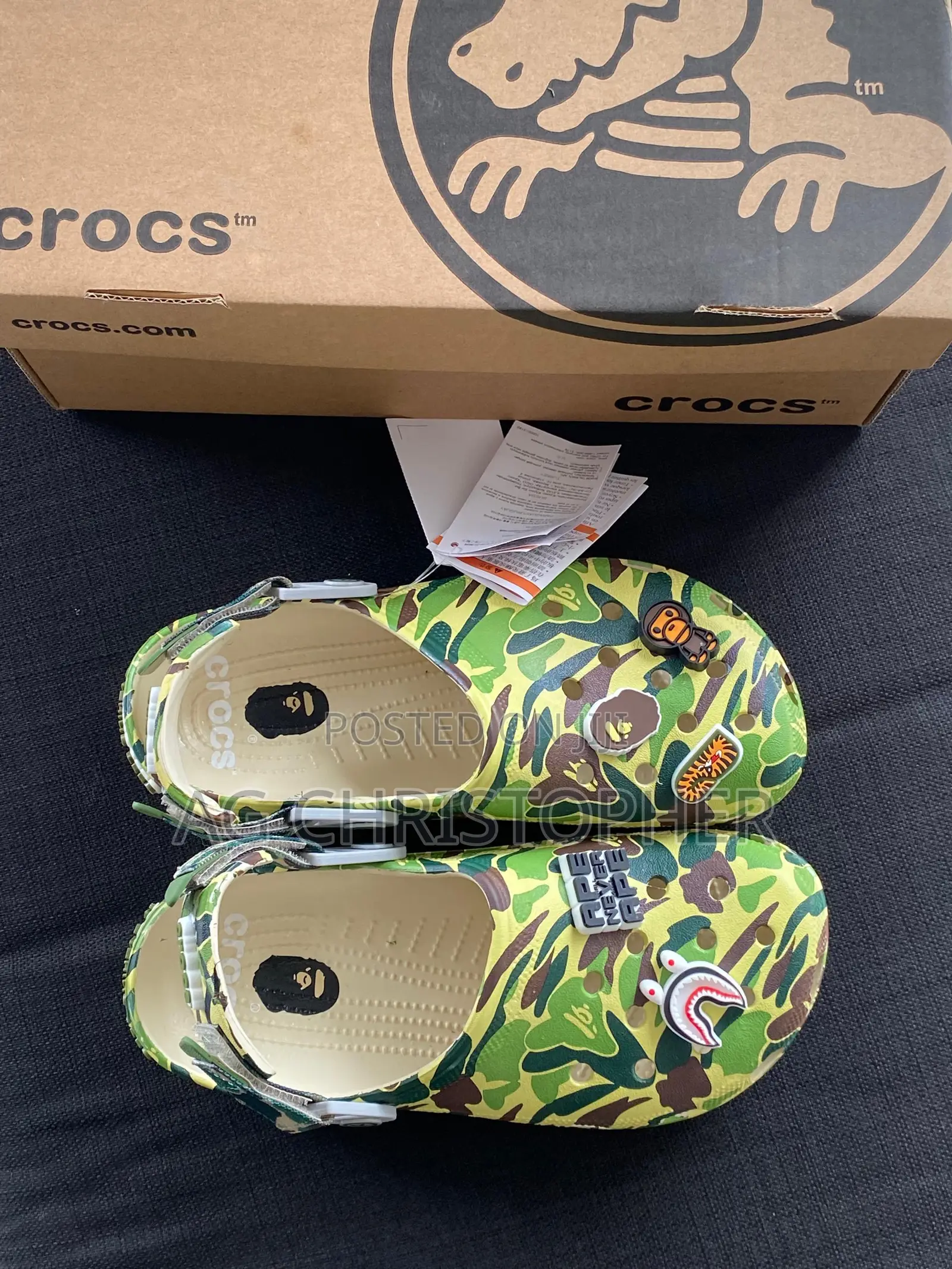Bape X Crocs Classic