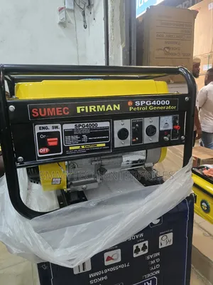 Manual Start Sumec Firman Petrol Generator Model Spg4000m 100%Copper
