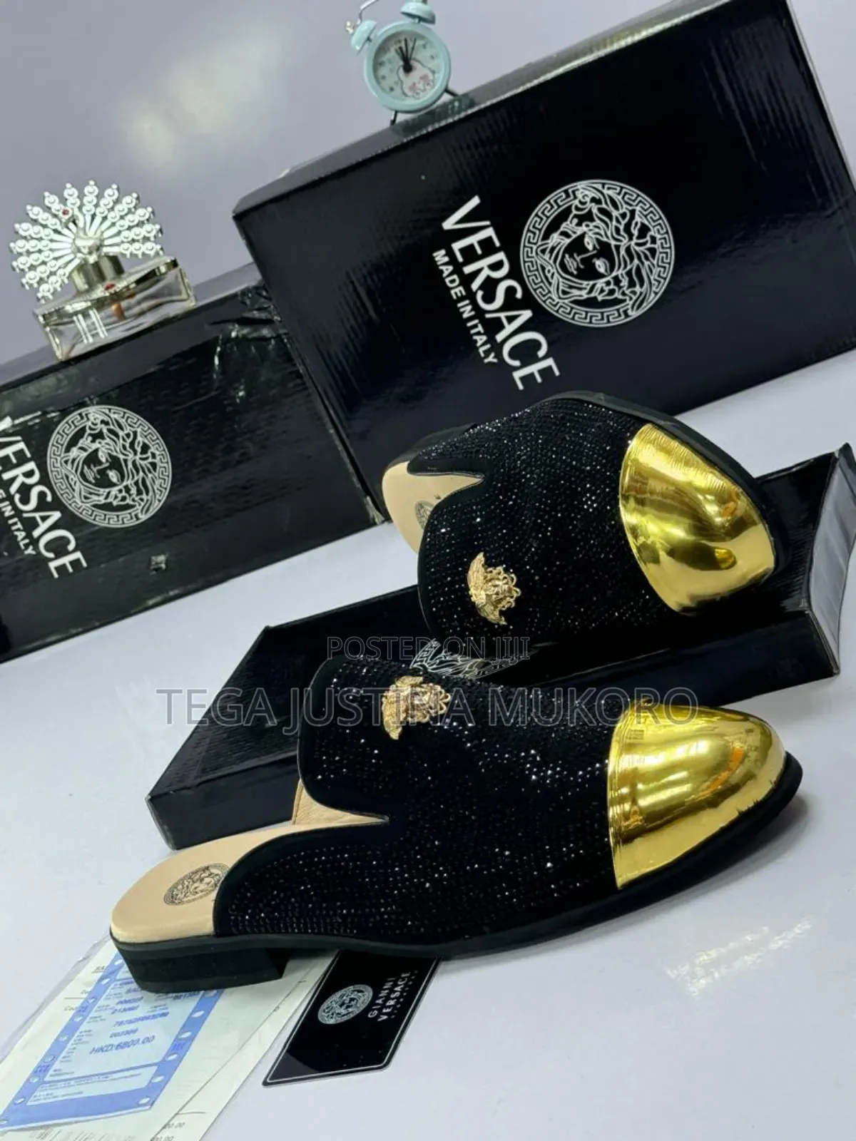Versace Men's Studded Half Shoe
