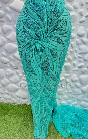 Gold Color Only Luxury Full Hand Beaded Lace