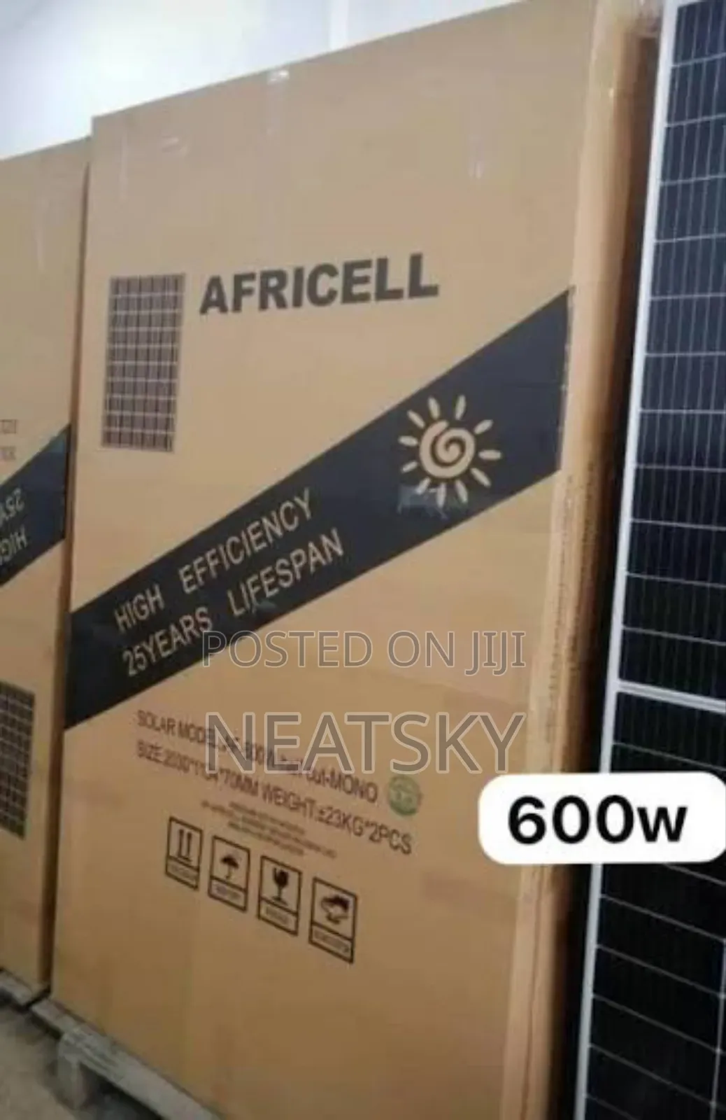Africell-600w Mono Solar Panel