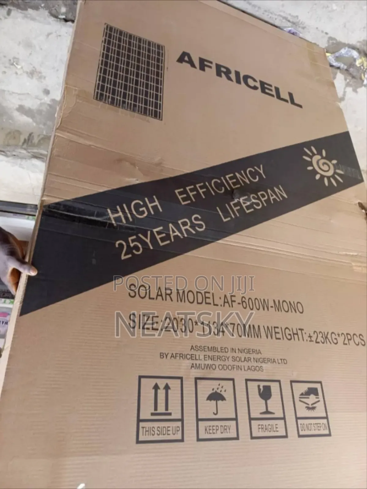 Africell-600w Mono Solar Panel
