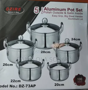 5 Set Aluminum Stock Pot