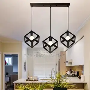 3in1 Heads Vintage Pendant Lamp Iron Ceiling Lighting Restaurant