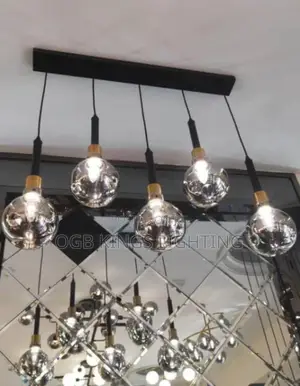 5in1 Modern Glass Ball Lamps for Living Room Pendant Chandeliers