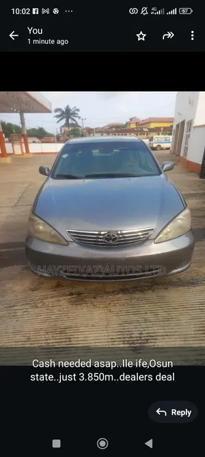 Toyota Camry LE 4dr Sedan (2.4L 4cyl 5M) 2003 Gray