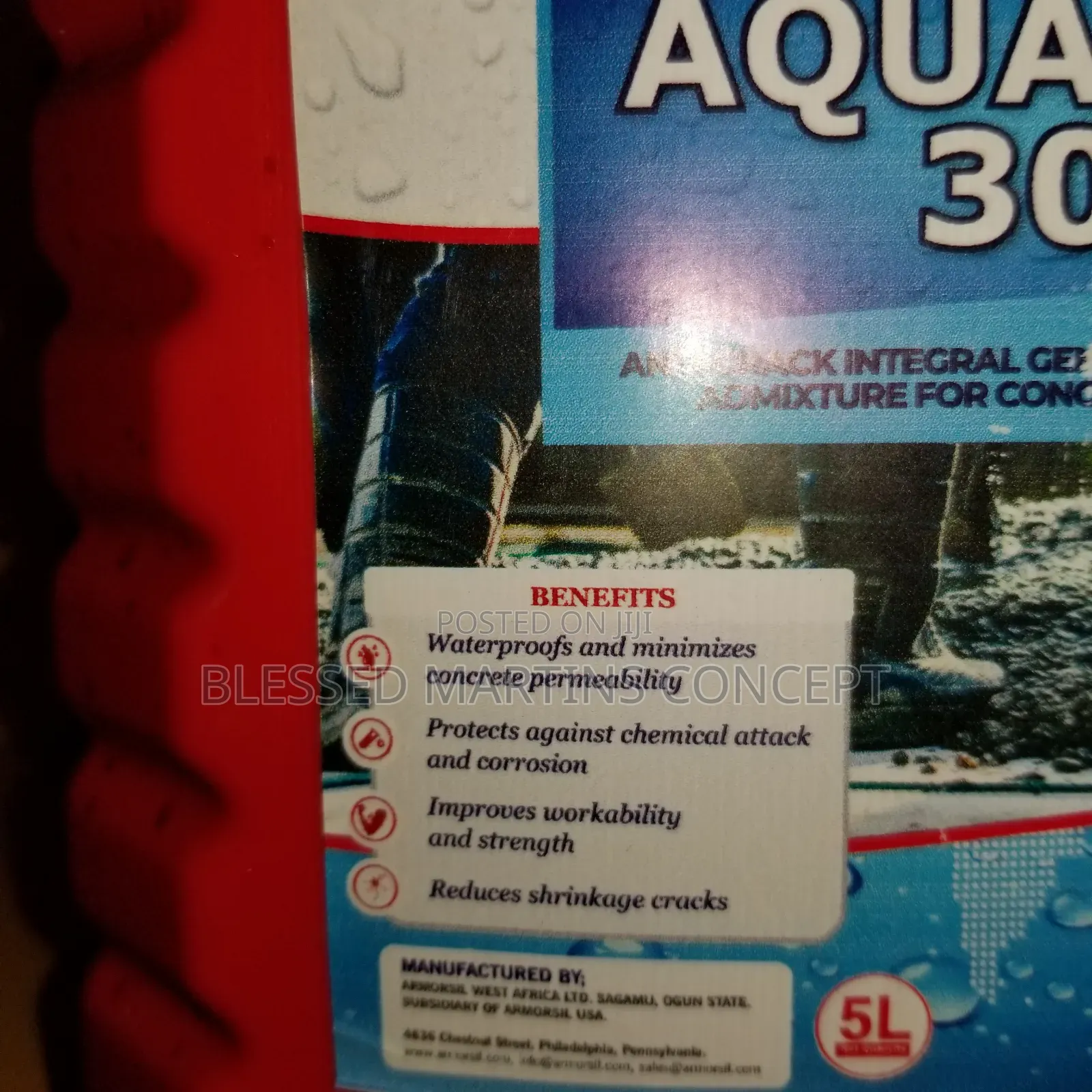 5 Liters Aquaseal 300 Waterproofing Compound