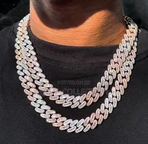 Moissanite Diamond Cuban Necklace