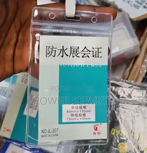 50 Pcs Waterproof Pvc Id Card Holder