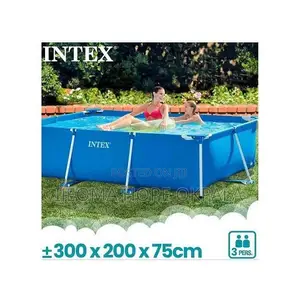 Intex Rectangular Frame Swimming Pool 3.00m X 2.00m X 75m