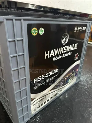 Hawksmile 230ah/12v Tall Tubular Battery 67kg
