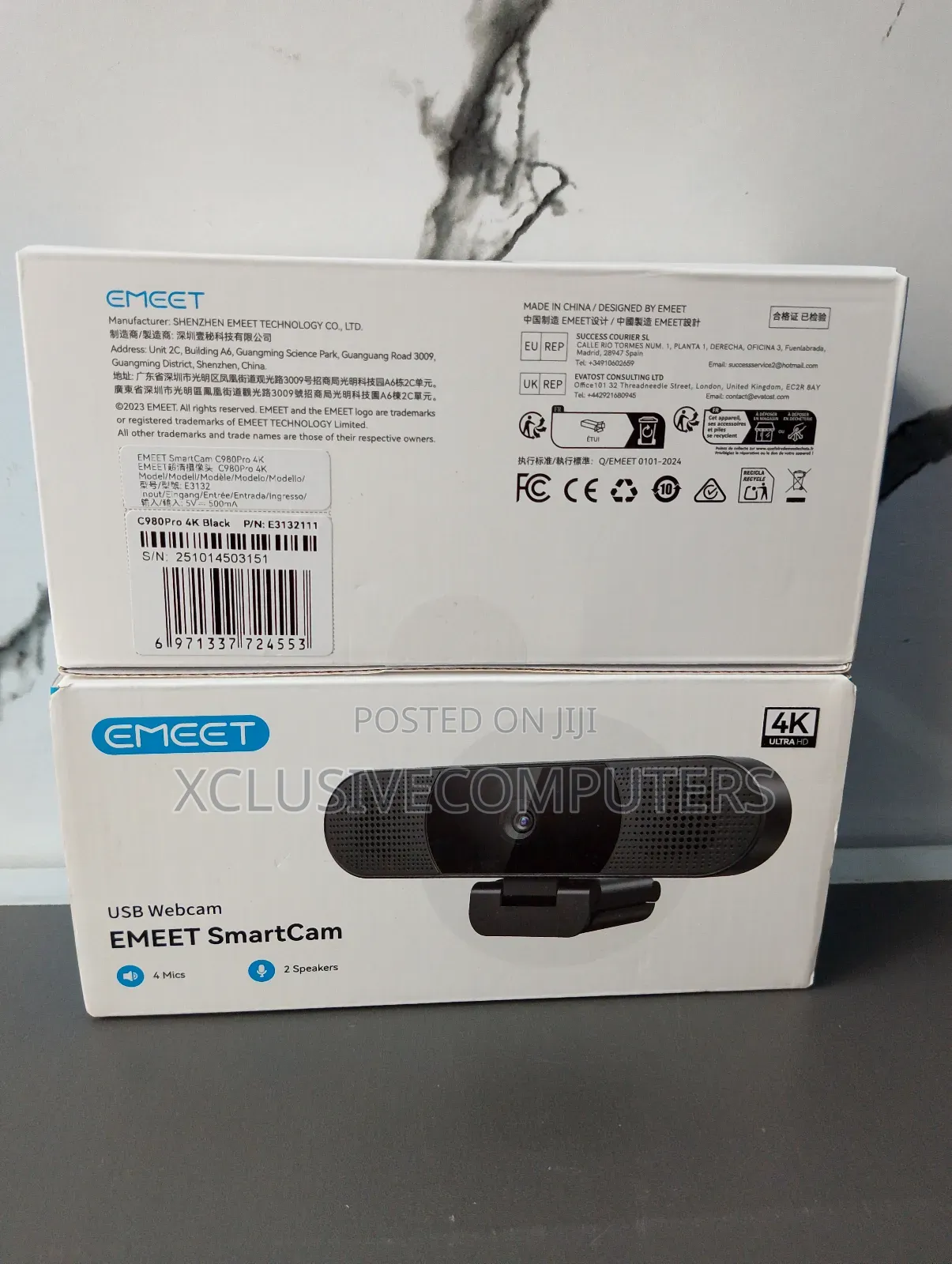 Emeet Smartcam C980 Pro Ultra Hd Webcam