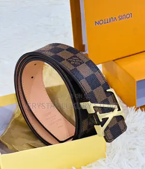 Louis Vuitton Quality Luxury Men Genuine Leather Belt
