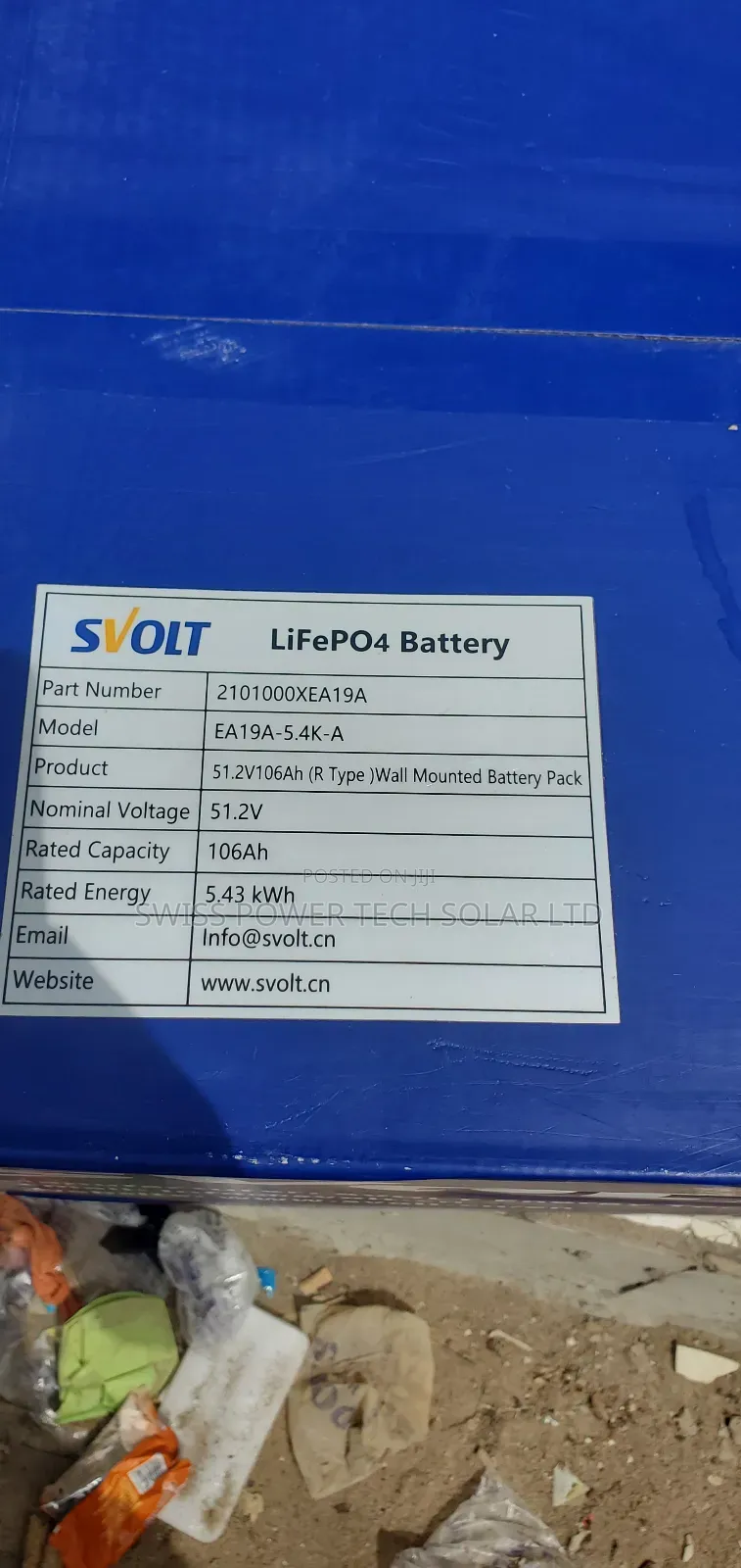 Sovlt 5kwh Lithium Battery