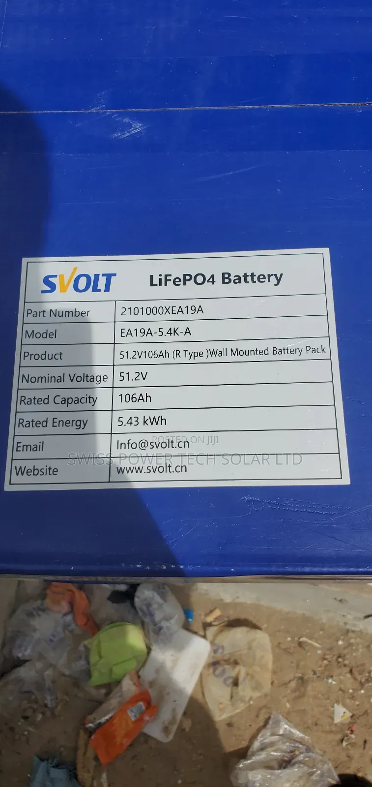 Sovlt 5kwh Lithium Battery