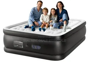 21 Holes Inflatable Air Mattress With Built-in High Capacity Pump.