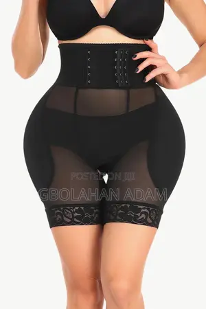 Full Size Lace Trim Pull-on Lifting Shaping Shorts