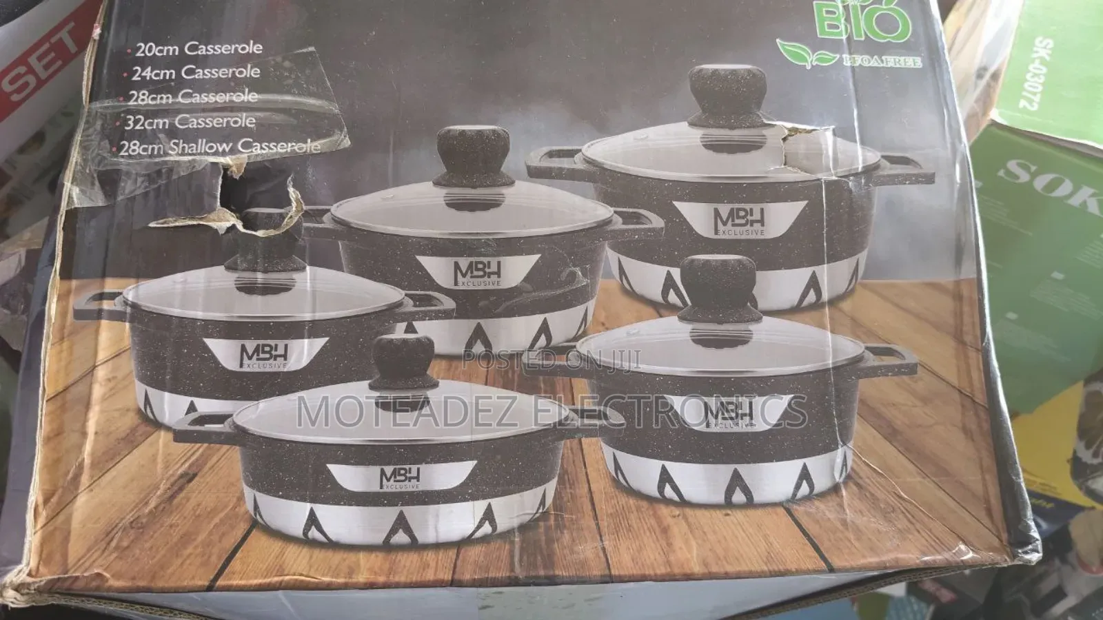 MBH Exclusive 10pcs Super Quality Cast Iron Non Stick Cookware Set