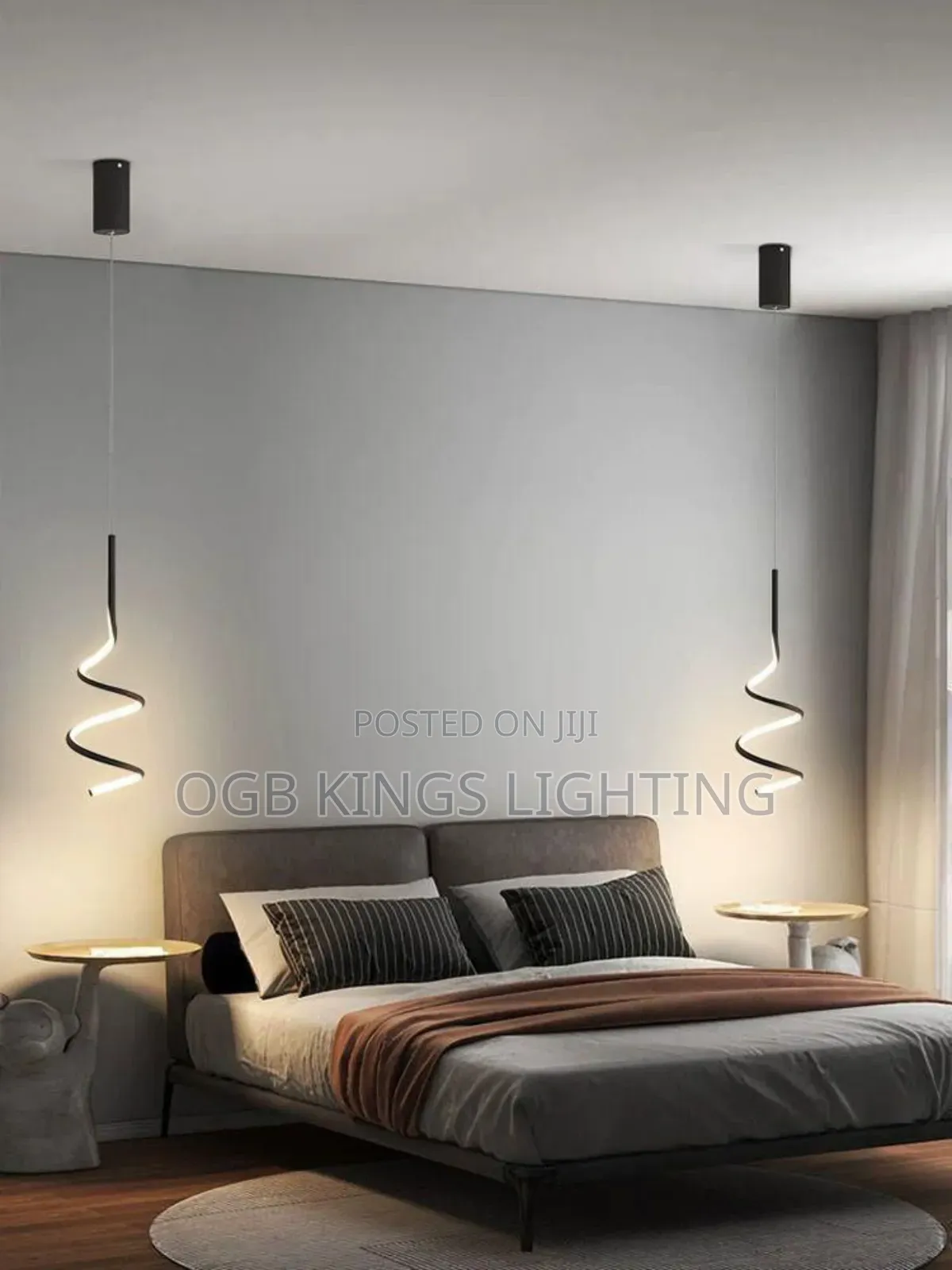 Pendant Light Modern Simple Bedroom Bedside Light for Kitchen Longdrop