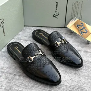 2 Color Leather Half Shoe