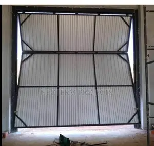 Double Fold Canopy Security Steel Door
