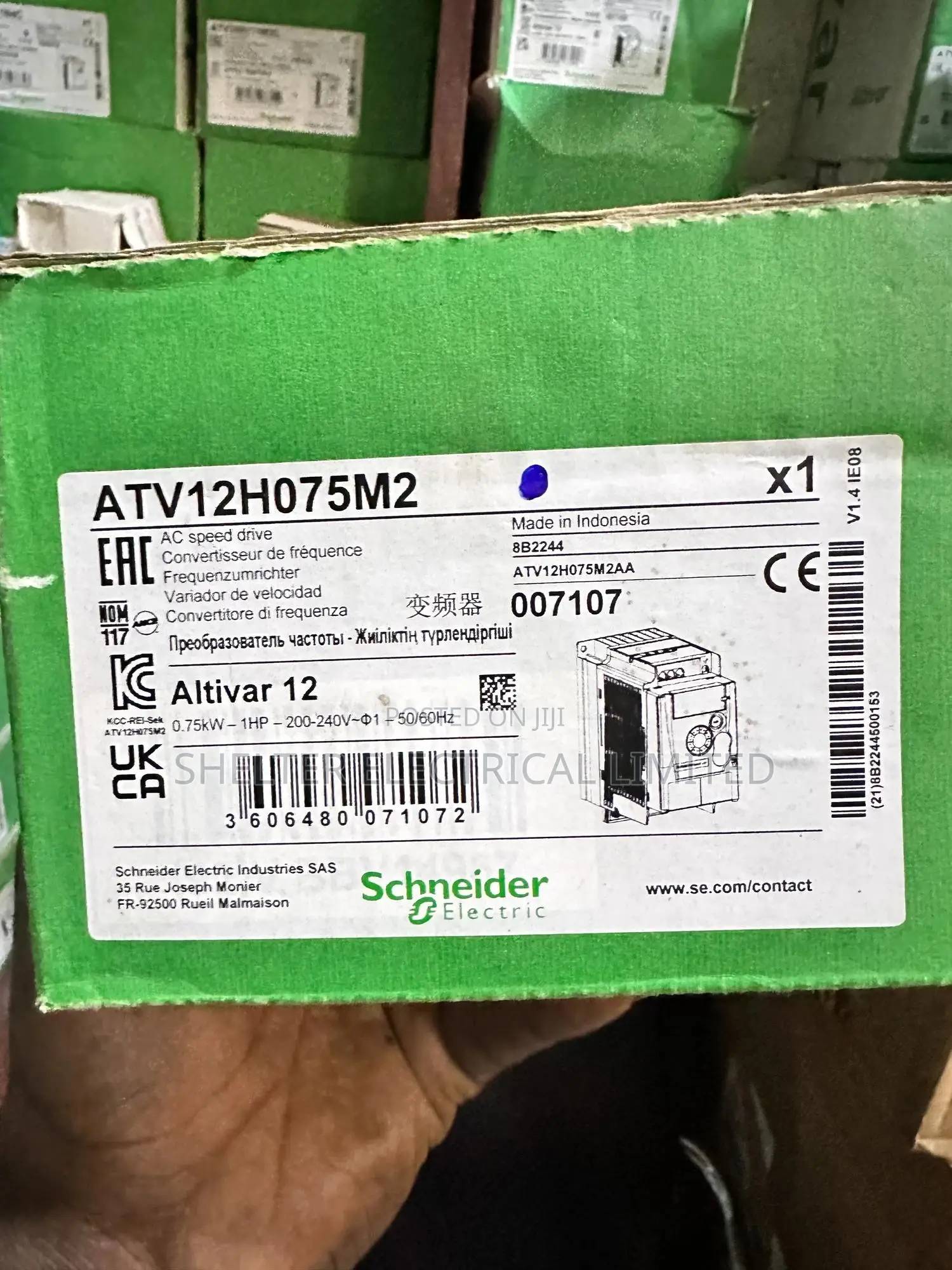0.75kw Single Phase Schnieder Variable Frequency Inverter Drive