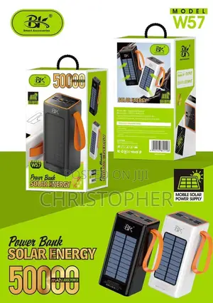 50000mah 66w Solar Energy Large Battery Capacity Super Fast Charging