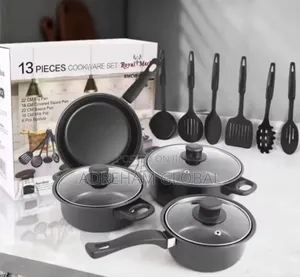 13 Piece Cookware Setpot Soup,Small Frying Pan With Lid Shovel