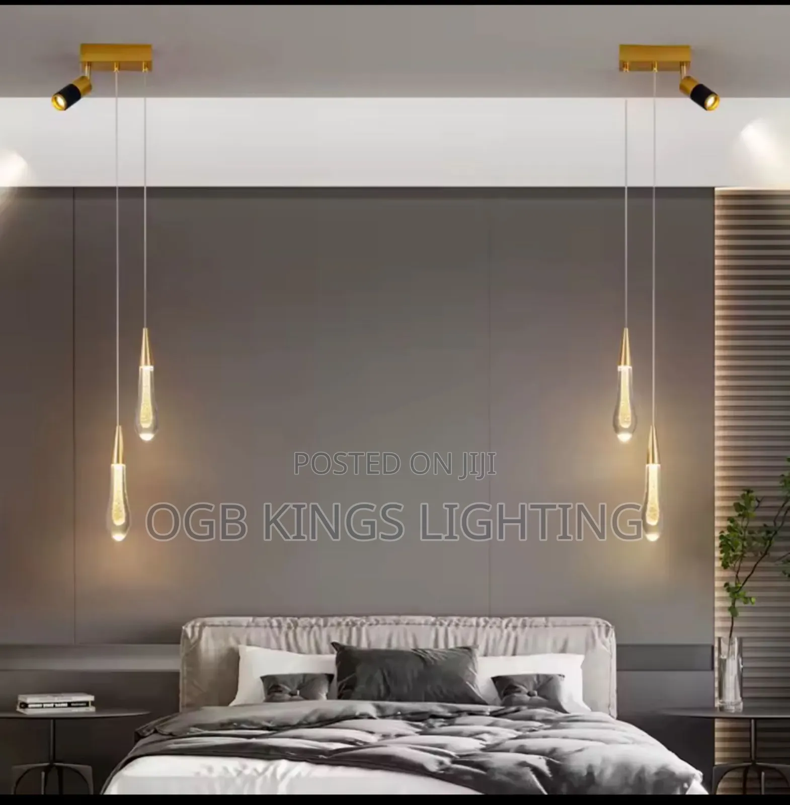 3in1 Led With Adjustable Track Light Bedside Dropping Pendant Light