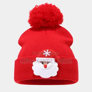 Baby Toddler Christmas Knitted Beanie Hat – Santa Edition
