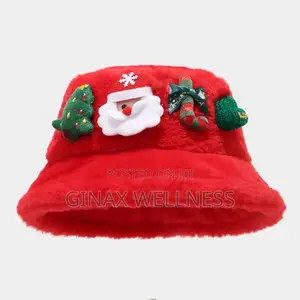 Viral Father Christmas Bucket Hat - Detty December 2025 (Red)