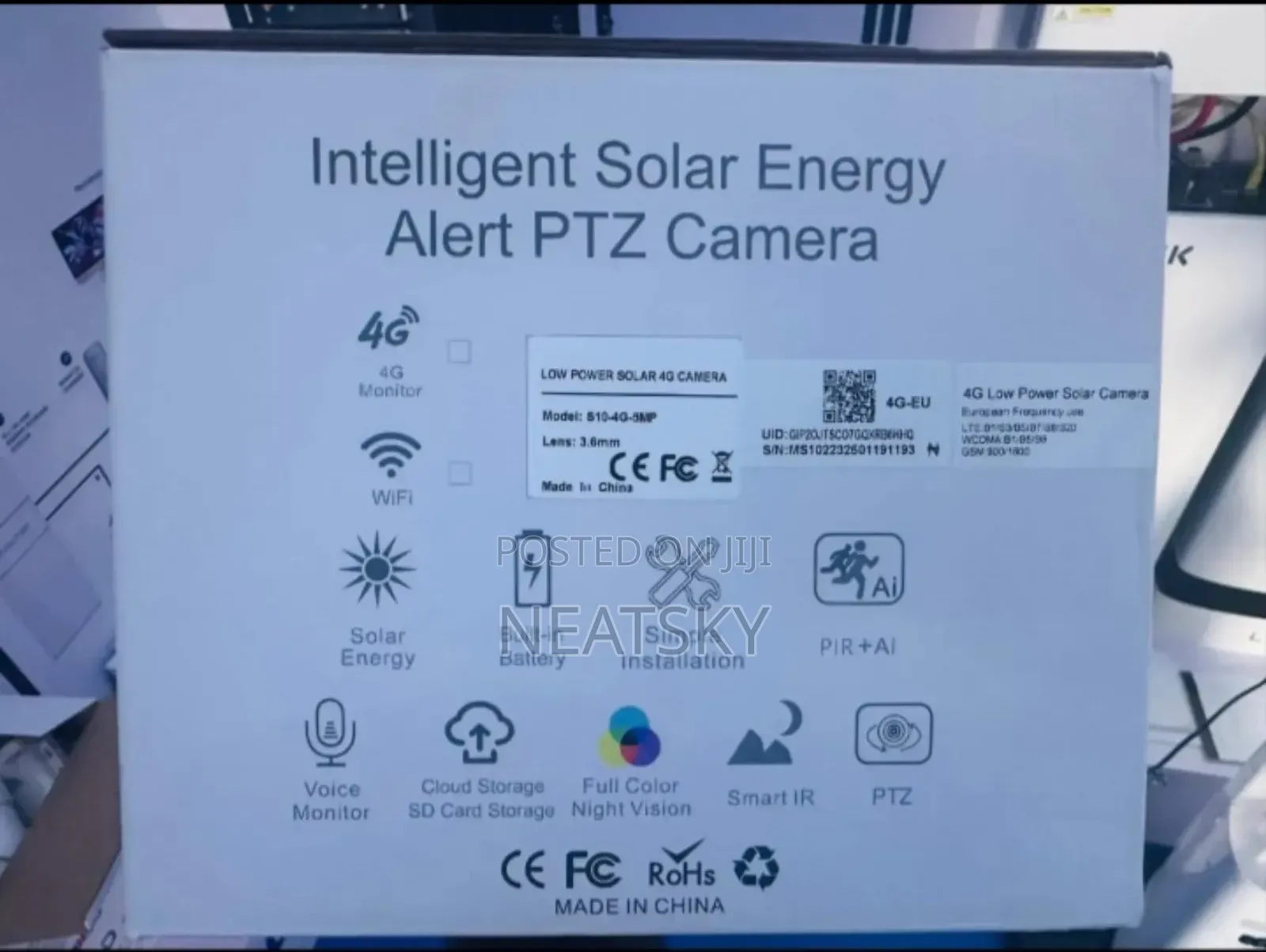5mp Solar PTZ Camera (S10-4g-5mp)
