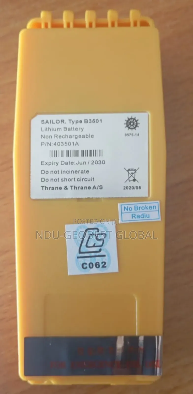 Sailor Type B3501 Lithium Battery