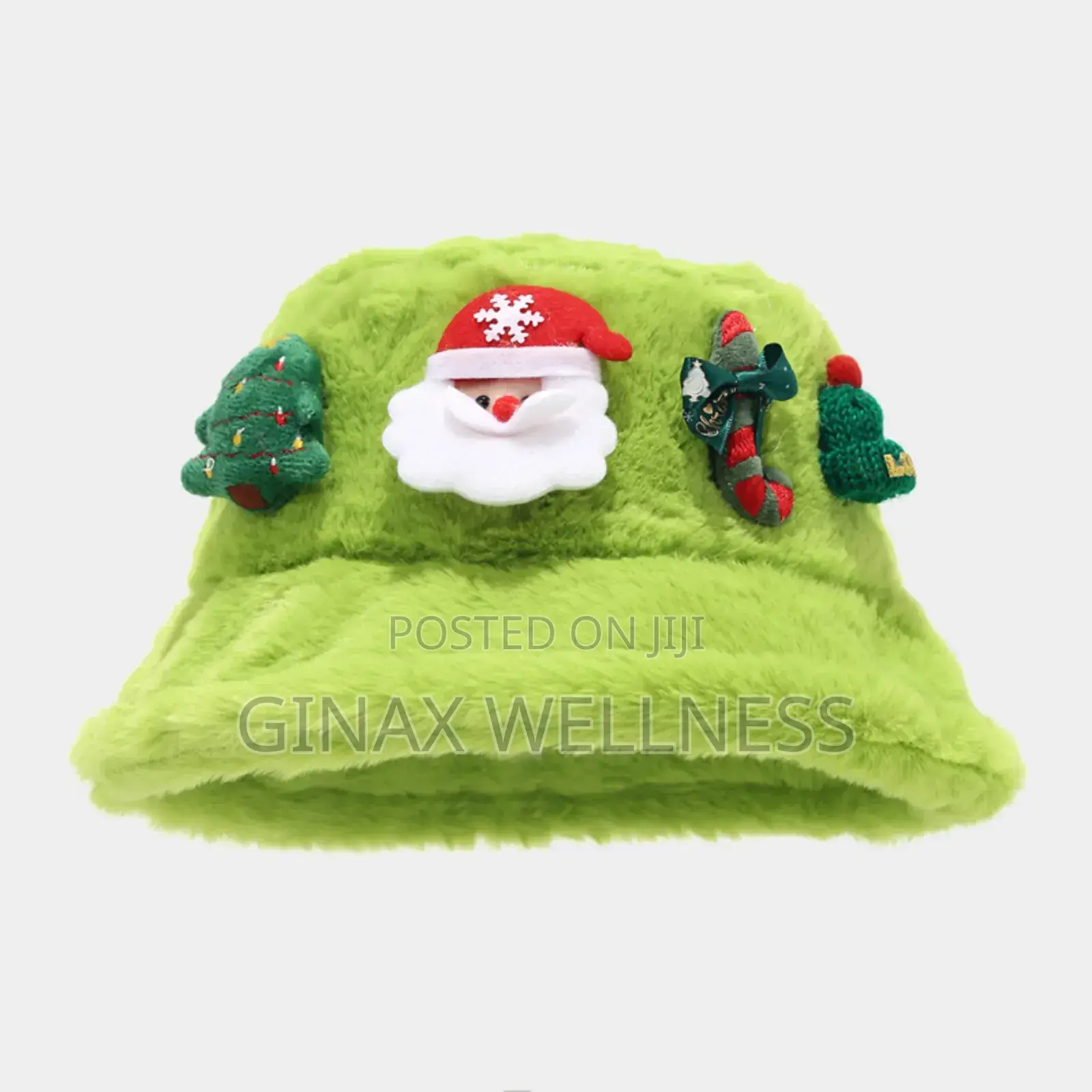2025 Viral Christmas Bucket Hat – 3d Santa Tree Design (Green)