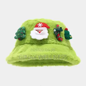 2025 Viral Christmas Bucket Hat – 3d Santa Tree Design (Green)