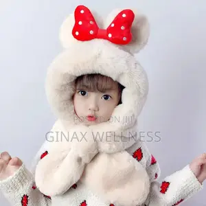 Thick, Soft Adorable Troop Hat With Bow Design (1-8 Years, 46-54cm)