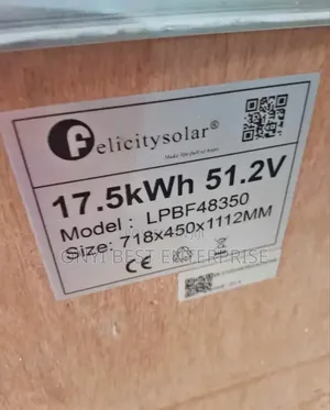 Felicity Lithium Ion Battery 17.5kwh51.2v-350ah