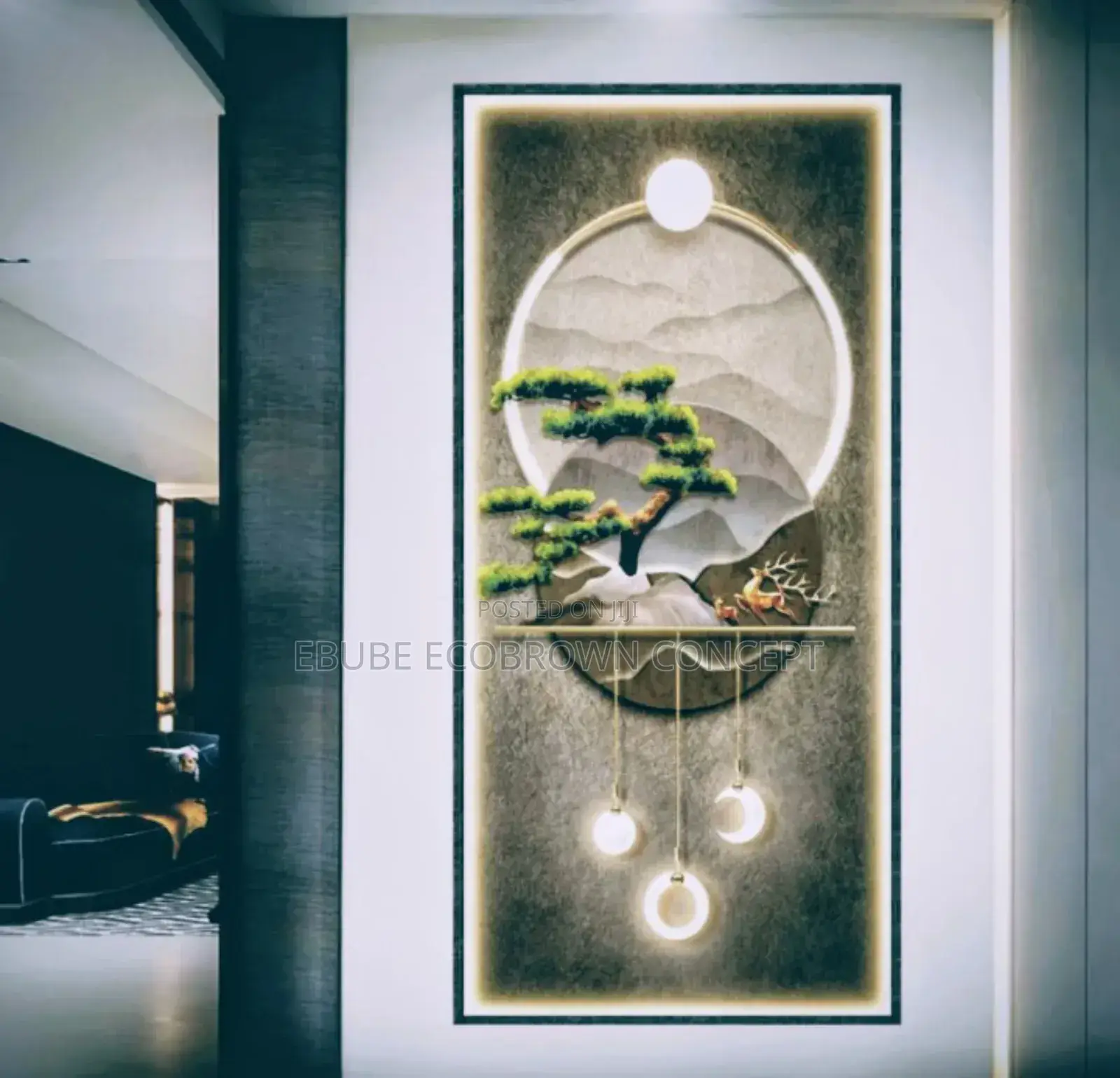 Wall Art Interior Frame Light With Remote Control