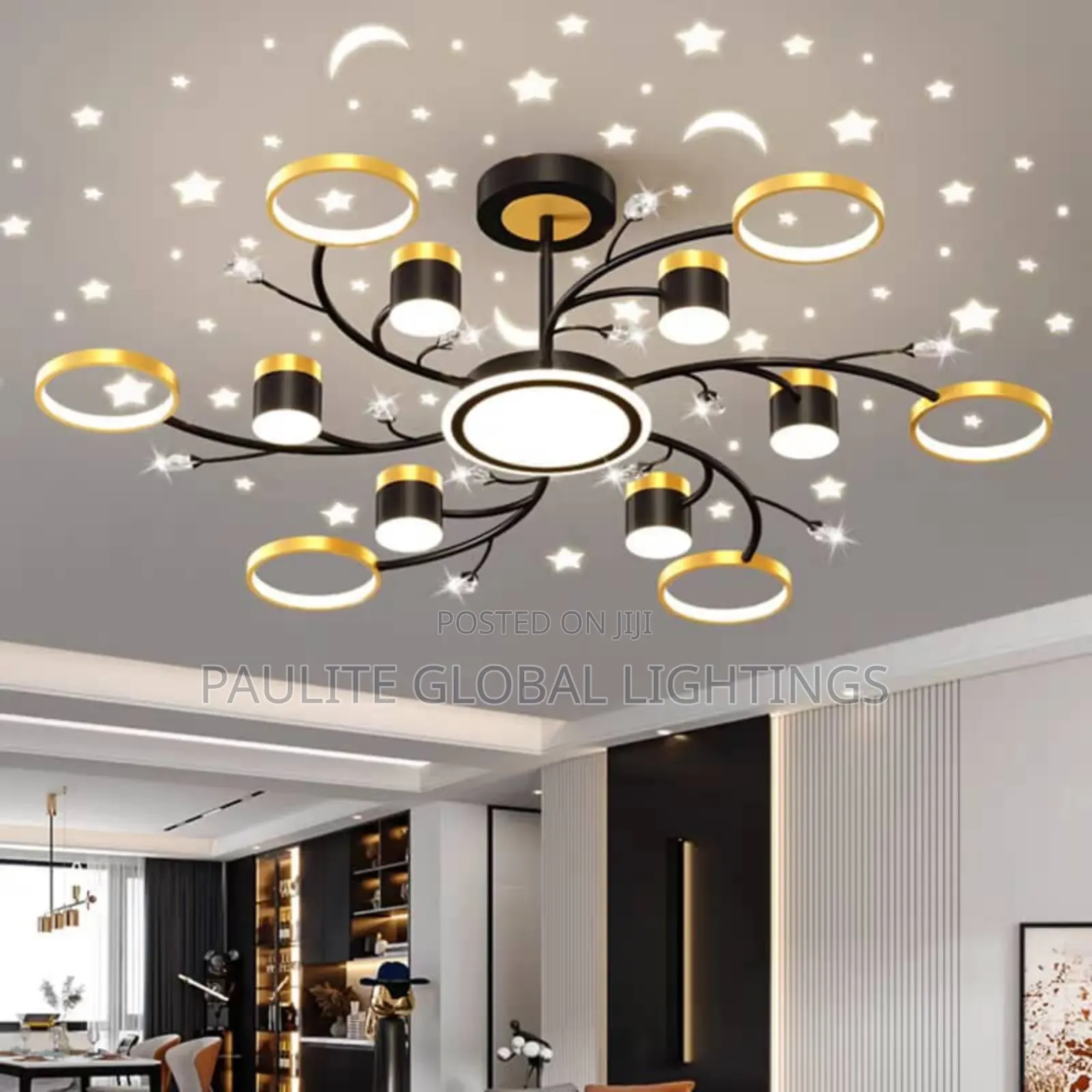 Nordic Creative Starry Ceiling Chandelier Light
