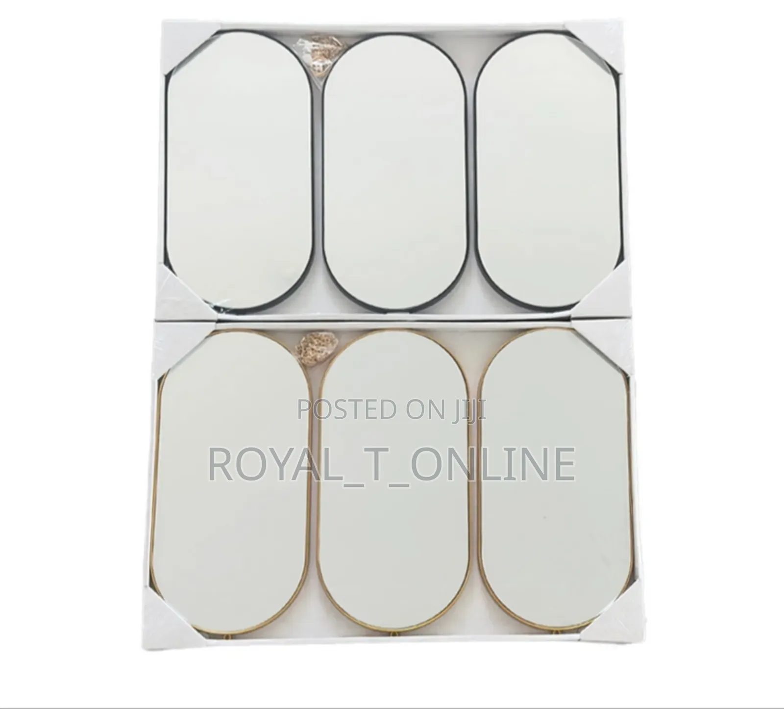 Oval Decorative Mirror in Abuja. Aesthetic Wall Hanging Mirror Set