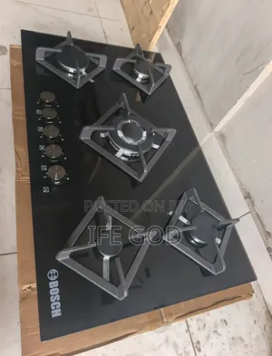Original High Quality Bosch Inbuilt Glass Top 5 Burners Gas Cooker Hob