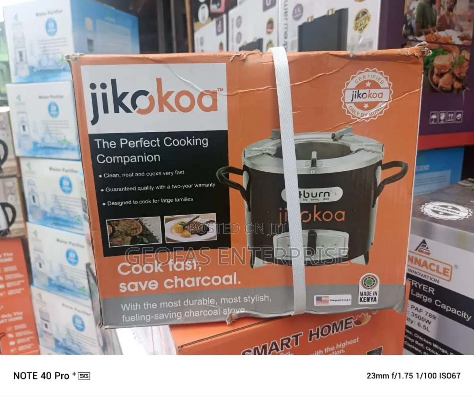 Jikokoa Charcoal Cooking Stove -- Small Medium Size