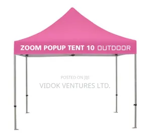 Pop Up Pink Foldable Canopy for Outdoor Use