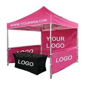 Pop Up Pink Foldable Canopy for Outdoor Use
