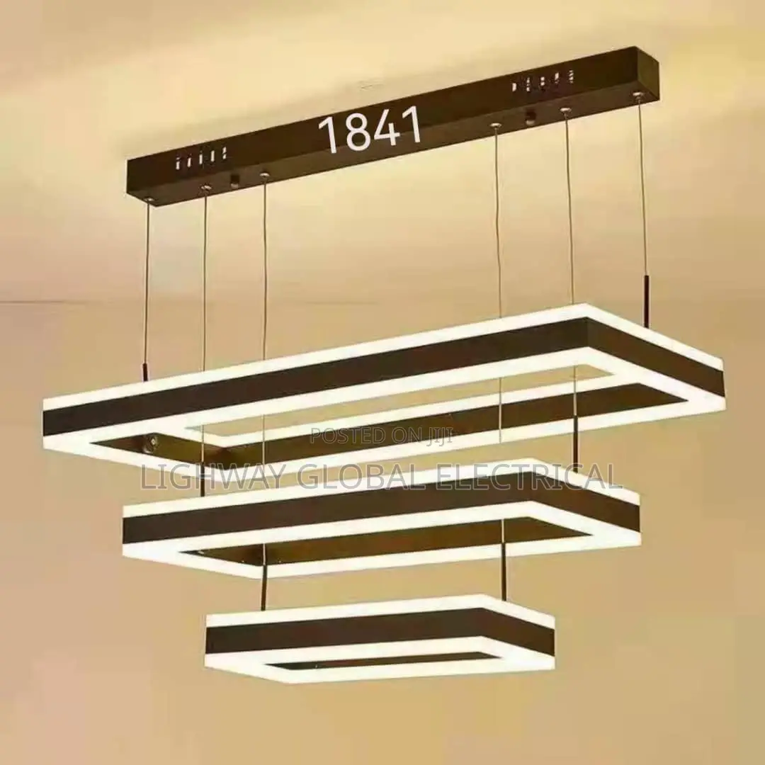 Three Step Rectangular Led Simple Chandelier