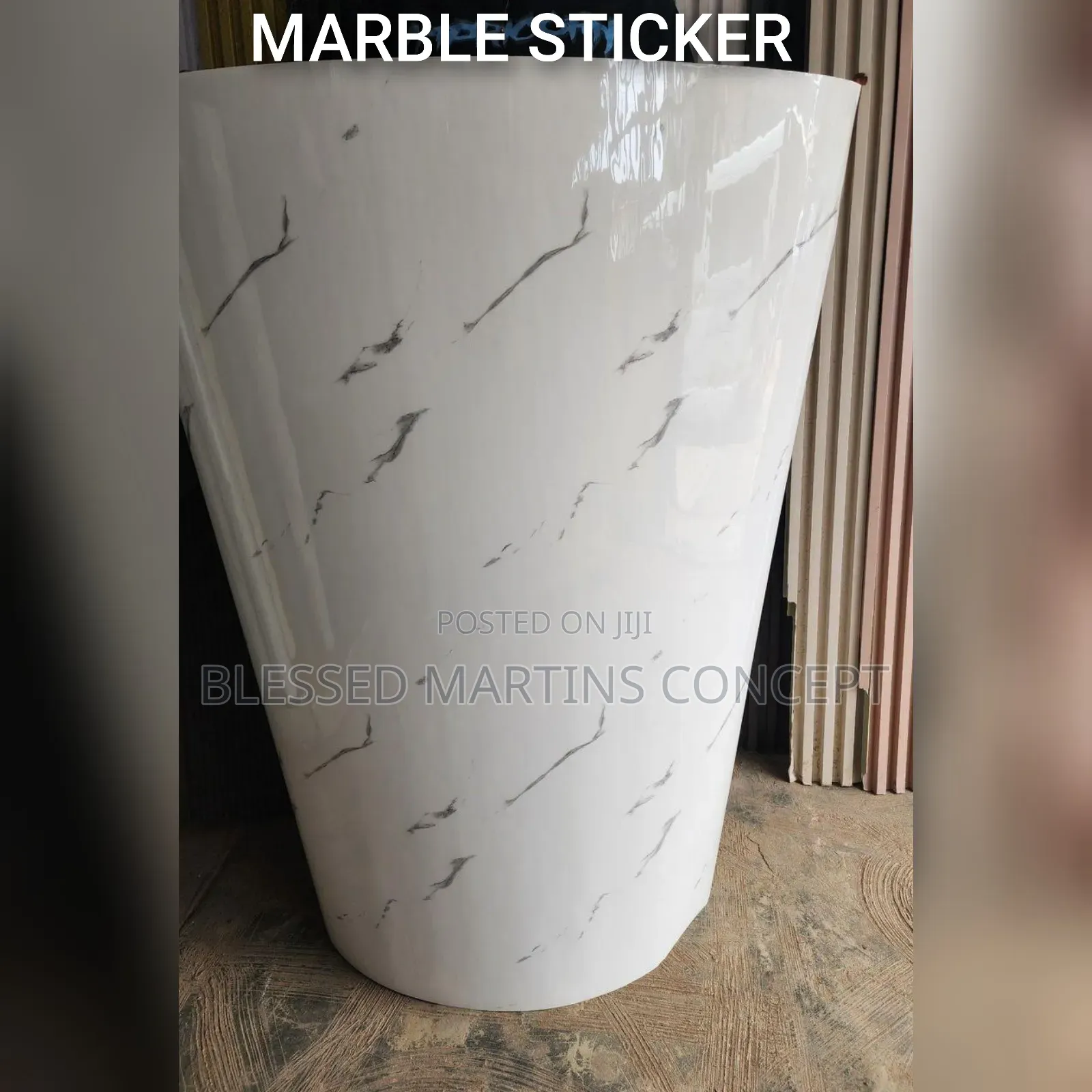 Waterproof Marble Sticker Good for Interior Walls and Tv Console