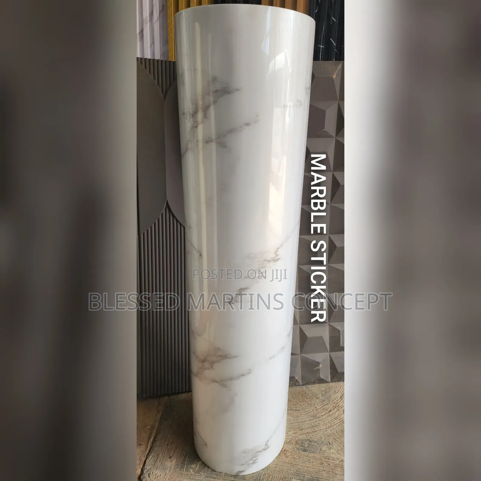 Waterproof Marble Sticker Good for Interior Walls and Tv Console
